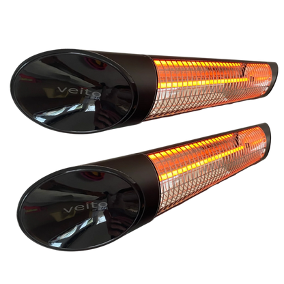 2 Pack - Veito Blade SMAX 2500W Carbon Infrared Heater