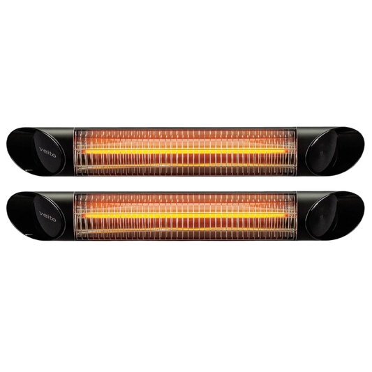 2 Pack - Veito Blade SMAX 2500W Carbon Infrared Heater